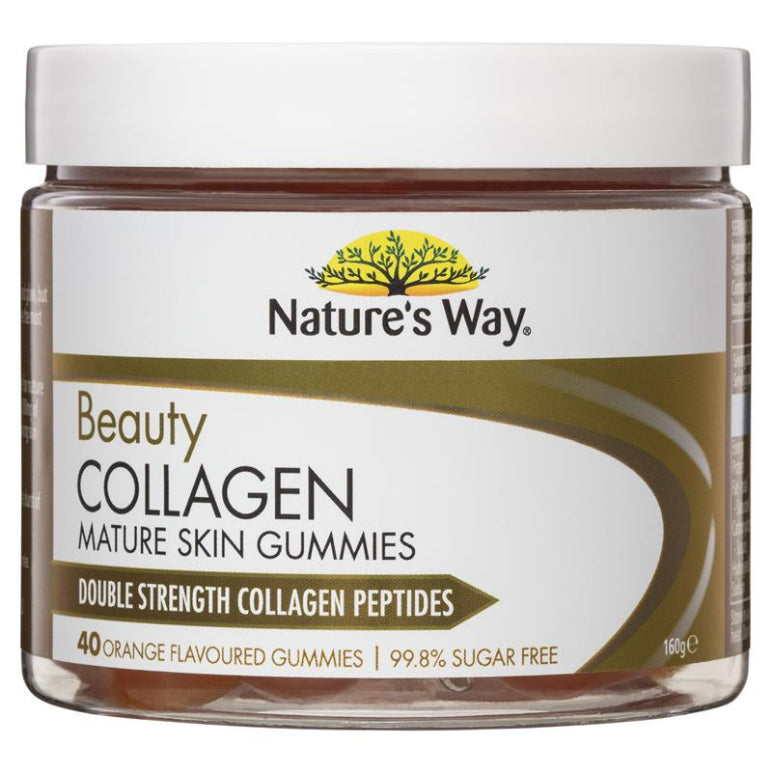 Nature's Way Beauty Collagen Mature Skin 40 Gummies front image on Livehealthy HK imported from Australia