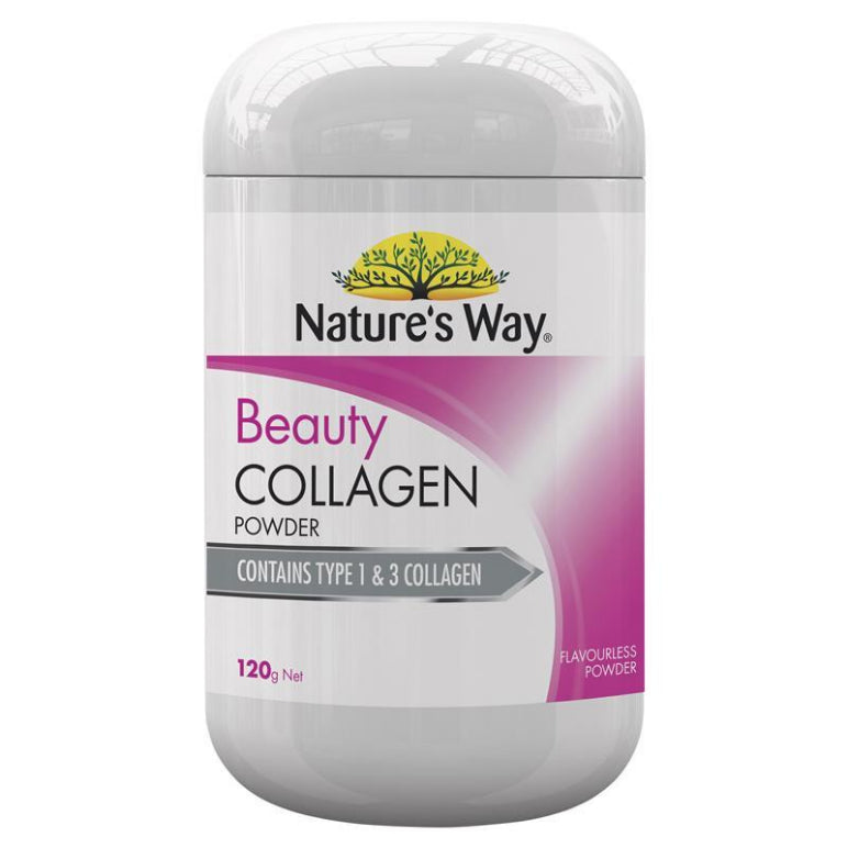 Nature's Way Beauty Collagen Powder 120g front image on Livehealthy HK imported from Australia