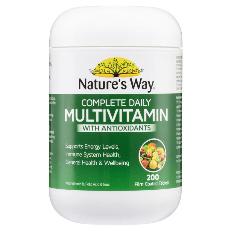 Nature's Way Complete Daily Multivitamin 200 Tablets New And Improved front image on Livehealthy HK imported from Australia