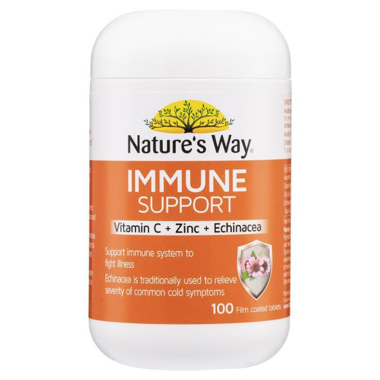 Nature's Way Immune Support 100 Tablets front image on Livehealthy HK imported from Australia
