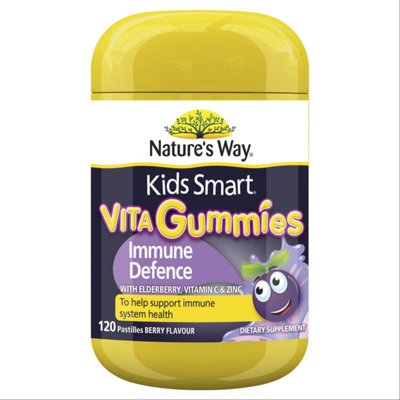 Nature's Way Kids Smart Vita Gummies Immune Support 120s For Children front image on Livehealthy HK imported from Australia