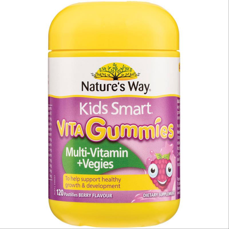 Nature's Way Kids Smart Vita Gummies Multi 120s For Children front image on Livehealthy HK imported from Australia
