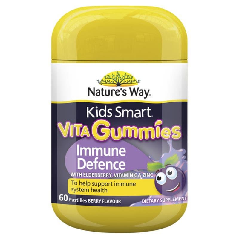 Nature's Way Kids Smart Vita Gummies Immunity 60s For Children front image on Livehealthy HK imported from Australia