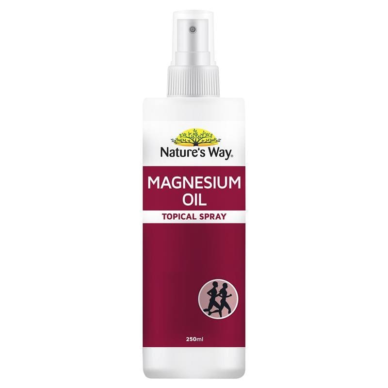 Nature's Way Magnesium Oil 250ml front image on Livehealthy HK imported from Australia