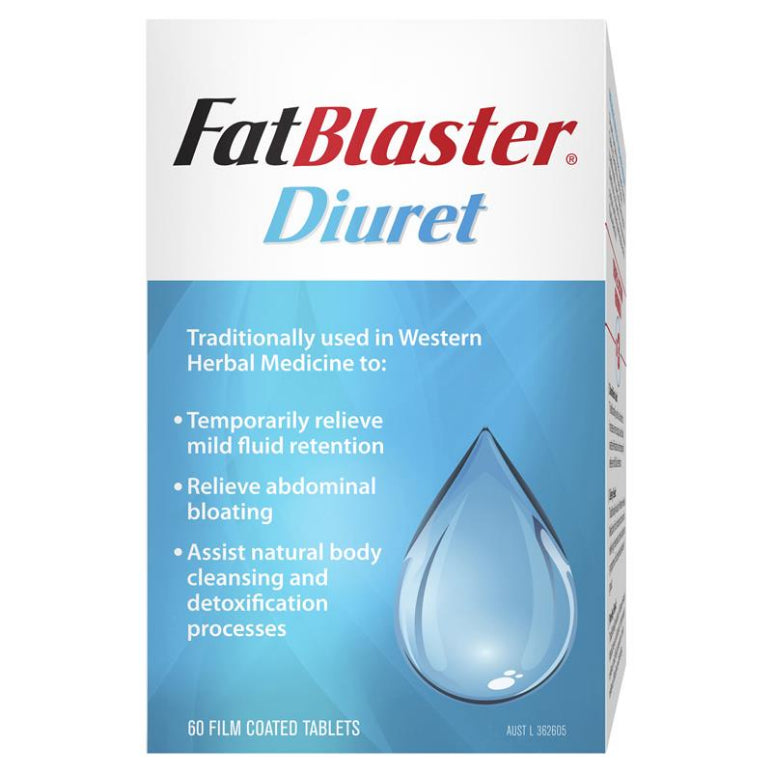 Naturopathica FatBlaster Diuret 60 Tablets front image on Livehealthy HK imported from Australia