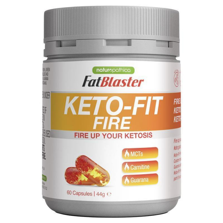 Naturopathica Fatblaster Keto Fit Fire 60 Capsules front image on Livehealthy HK imported from Australia