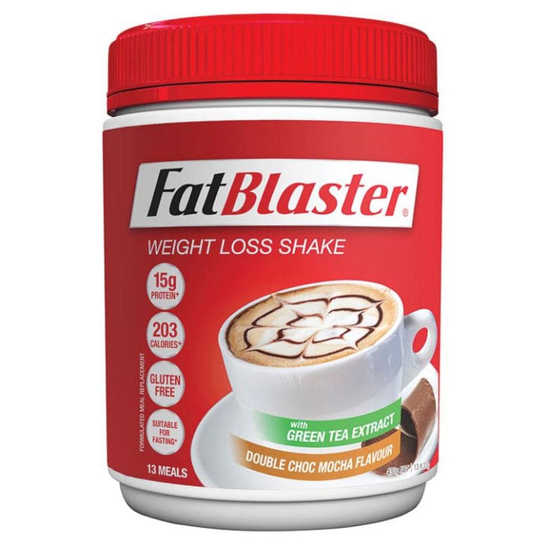 Naturopathica Fatblaster Less Sugar Mocha Shake 430g front image on Livehealthy HK imported from Australia