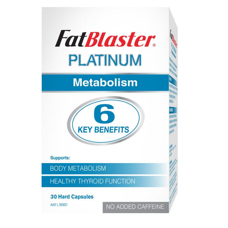 Naturopathica Fatblaster Platinum Metabolism 30 Tablets front image on Livehealthy HK imported from Australia