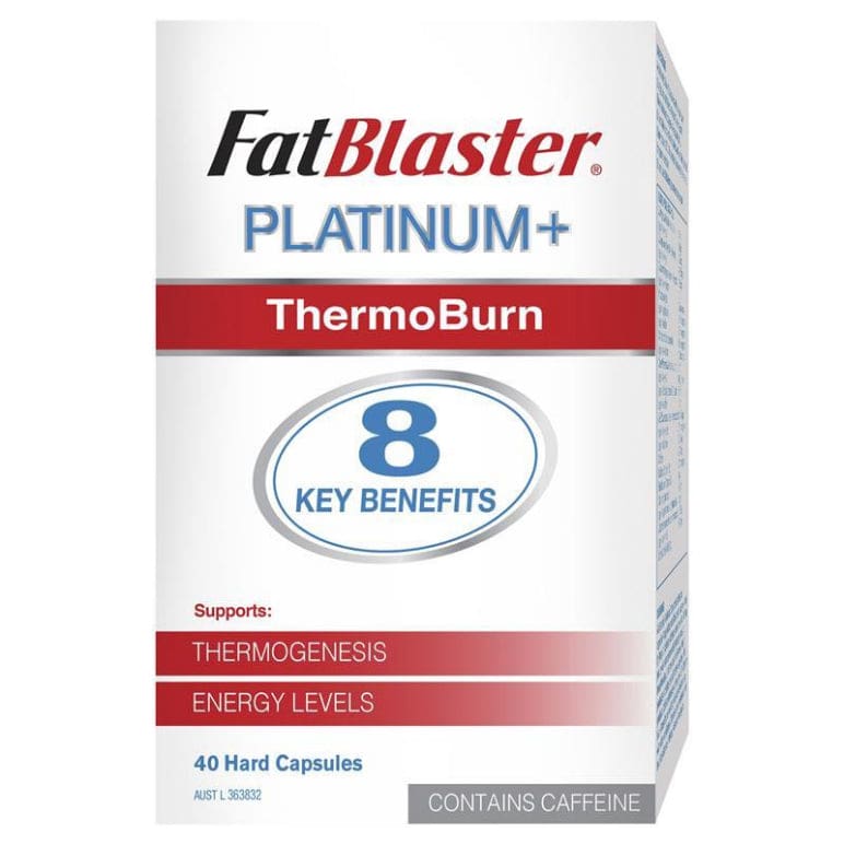 Naturopathica Fatblaster Platinum + ThermoBurn 40 Capsules front image on Livehealthy HK imported from Australia