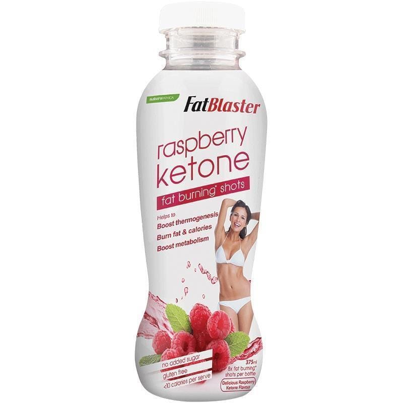 Naturopathica Fatblaster Raspberry Ketone Shots 375ml front image on Livehealthy HK imported from Australia