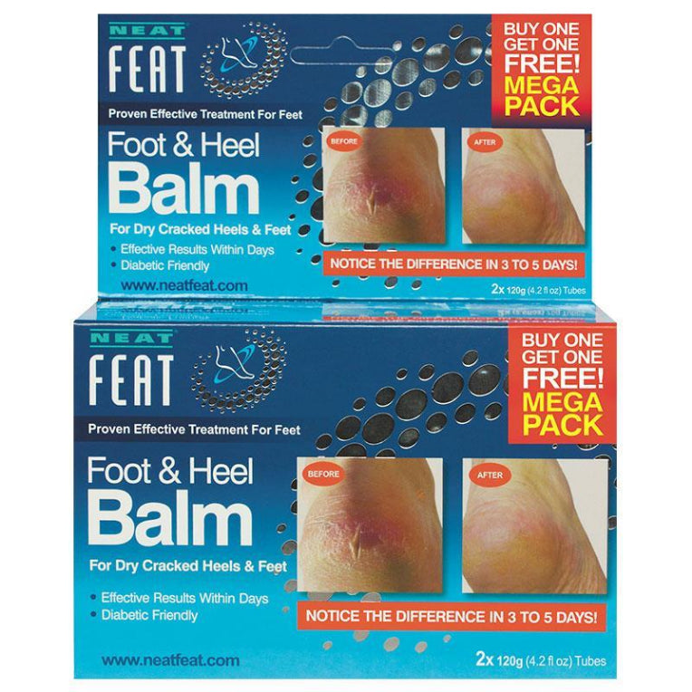 Neat Feat Heel Balm 120g 2 for 1 front image on Livehealthy HK imported from Australia