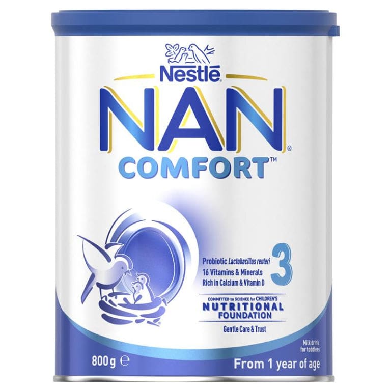 Nestlé NAN COMFORT 3 Toddler Milk Drink Powder, From 1 year – 800g front image on Livehealthy HK imported from Australia