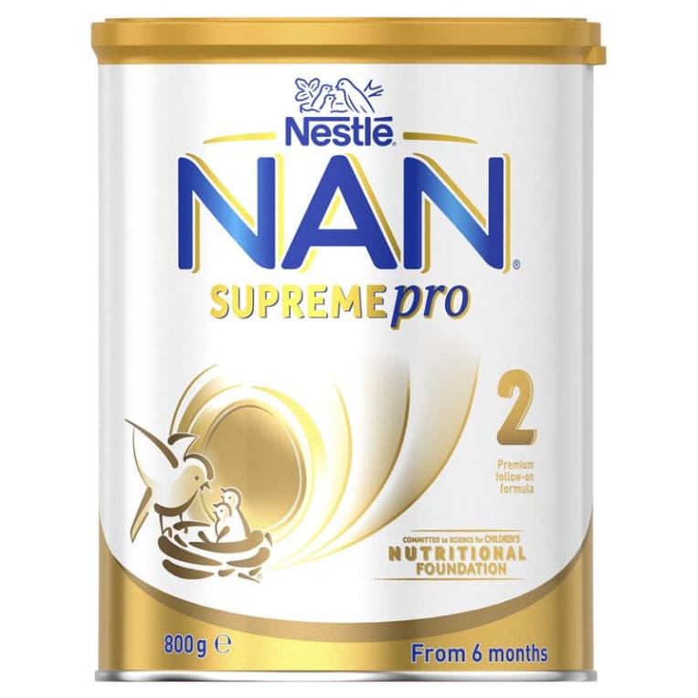 Nestlé NAN SUPREMEpro 2 Premium Baby Follow-on Formula Powder, From 6 to 12 Months – 800g front image on Livehealthy HK imported from Australia