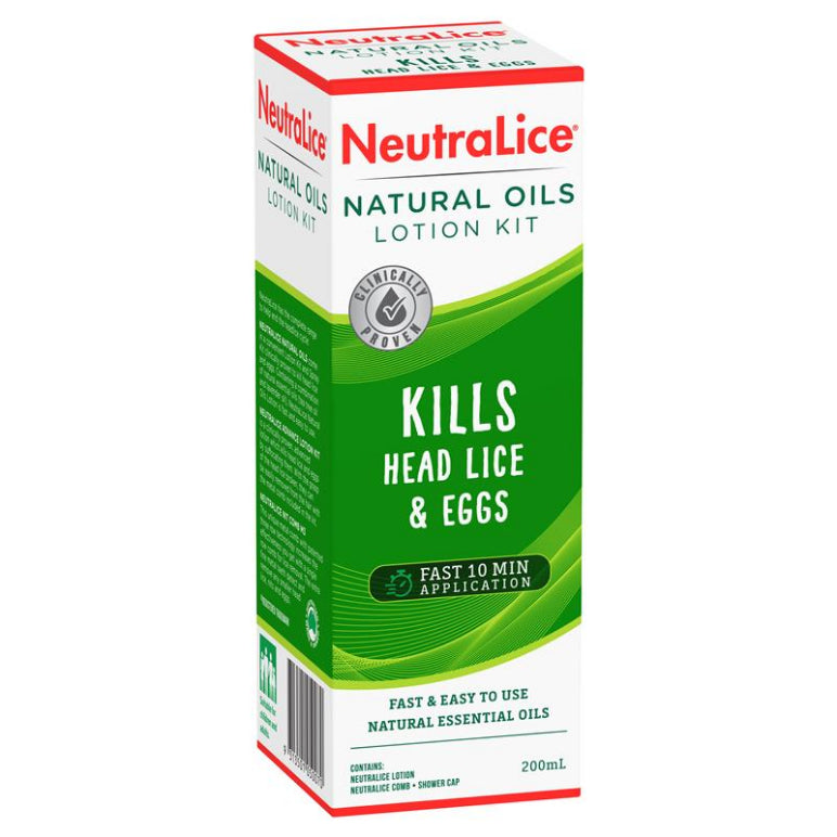 Neutralice Headlice Lotion 200ml front image on Livehealthy HK imported from Australia