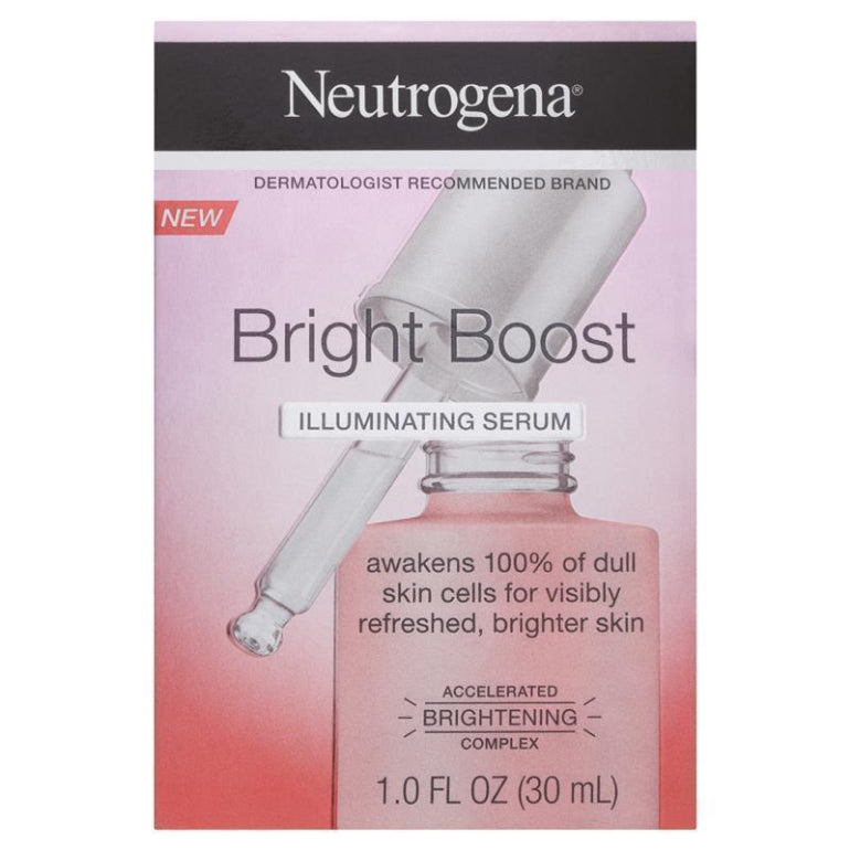 Neutrogena Bright Boost Illuminating Serum 30ml front image on Livehealthy HK imported from Australia
