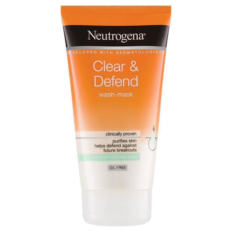 Neutrogena Clear & Defend Wash Mask 150mL front image on Livehealthy HK imported from Australia