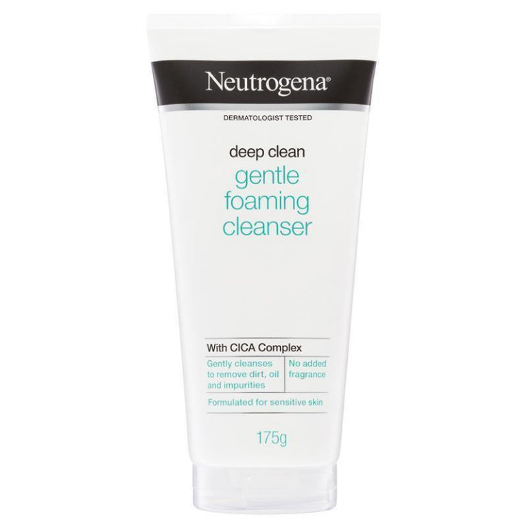 Neutrogena Deep Clean Gentle Foaming Cleanser 175g front image on Livehealthy HK imported from Australia