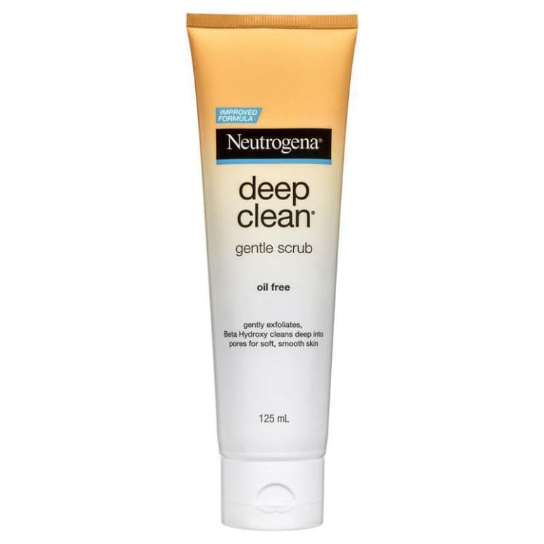 Neutrogena Deep Clean Gentle Scrub 125ml front image on Livehealthy HK imported from Australia