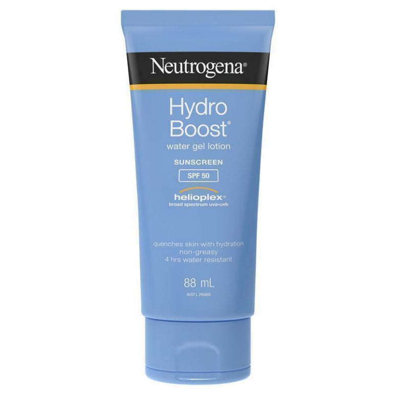 Neutrogena Hydro Boost Water Gel Lotion SPF50 88mL front image on Livehealthy HK imported from Australia