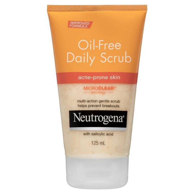 Neutrogena Oil-Free Daily Scrub Acne-Prone Skin 125mL front image on Livehealthy HK imported from Australia