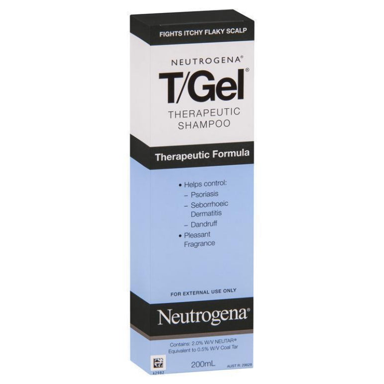 Neutrogena T/Gel Therapeutic Shampoo 200mL front image on Livehealthy HK imported from Australia