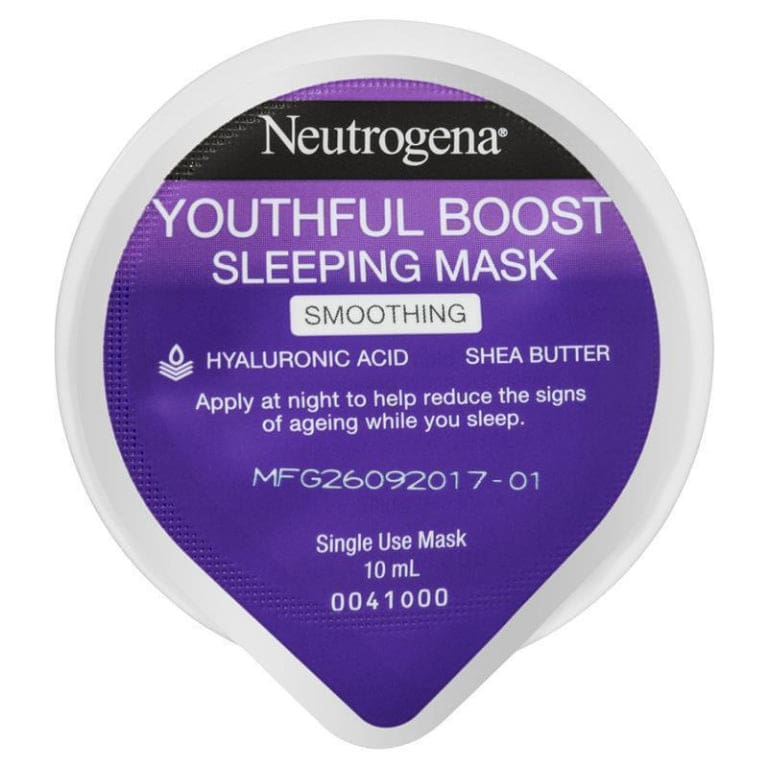 Neutrogena Youthful Boost Smoothing Sleeping Mask 10mL front image on Livehealthy HK imported from Australia