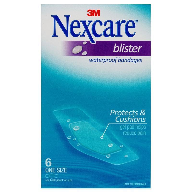 Nexcare Blister Waterproof Strips 6 Pack front image on Livehealthy HK imported from Australia