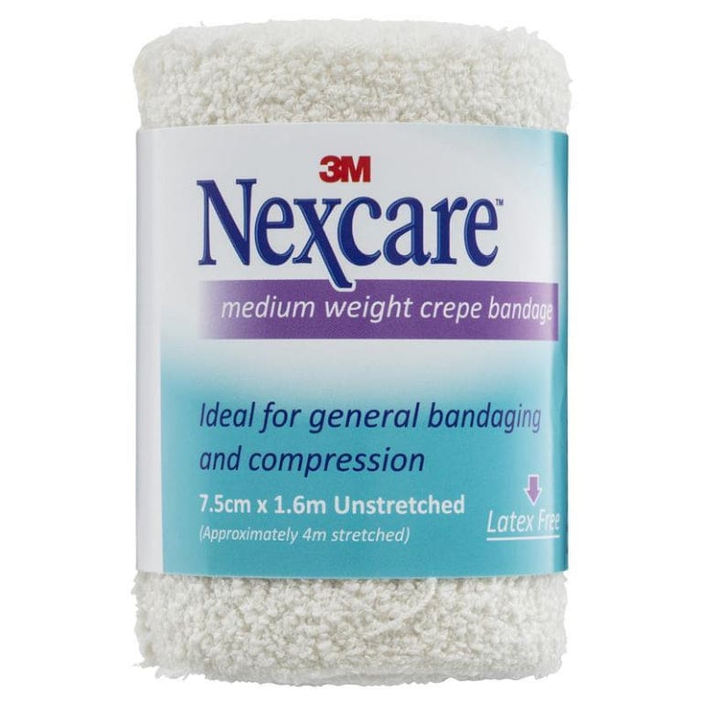 Nexcare Crepe Bandage Medium 75mm x 1.6m front image on Livehealthy HK imported from Australia