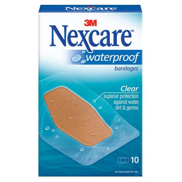 Nexcare Large Waterproof Strips 10 Pack front image on Livehealthy HK imported from Australia