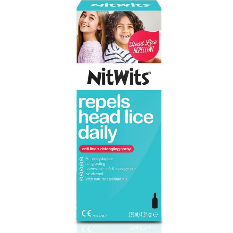 Nitwits Anti Lice & Detangling Spray 125ml front image on Livehealthy HK imported from Australia