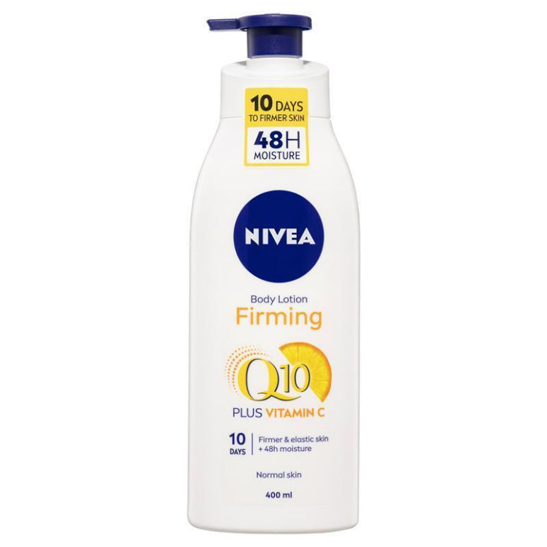 Nivea Body Firming Lotion Q10 Plus Vitamin C Normal Skin 400ml front image on Livehealthy HK imported from Australia
