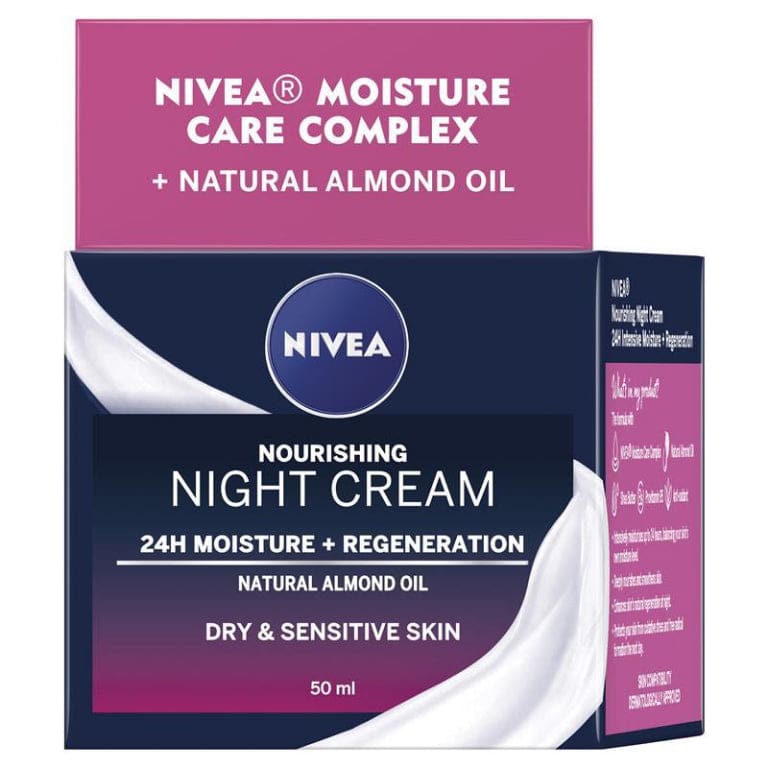 NIVEA Daily Essentials Nourishing Face Moisturiser Night 50ml front image on Livehealthy HK imported from Australia