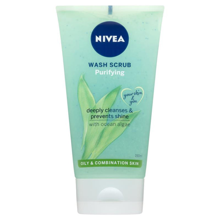 NIVEA Daily Essentials Purifying Face Wash & Scrub 150ml front image on Livehealthy HK imported from Australia