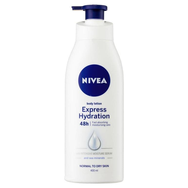 NIVEA Express Hydration Body Lotion Moisturiser 400ml front image on Livehealthy HK imported from Australia