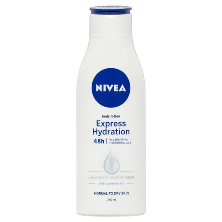 NIVEA Express Hydration Body Lotion Moisturiser 48H 250ml front image on Livehealthy HK imported from Australia