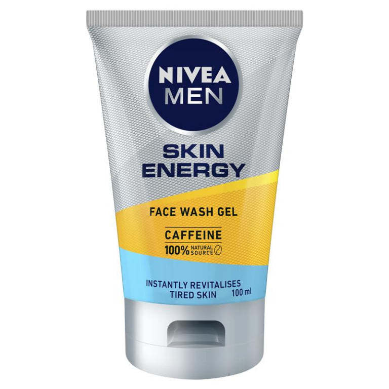 Nivea for Men Active Energy Face Wash Gel 100ml front image on Livehealthy HK imported from Australia