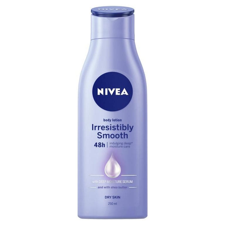 NIVEA Irresistibly Smooth Body Lotion Moisturiser 48H 250ml front image on Livehealthy HK imported from Australia