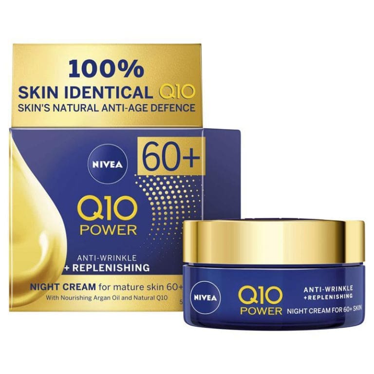 NIVEA Q10 Power Mature Face Moisturiser Cream Night 50ml front image on Livehealthy HK imported from Australia
