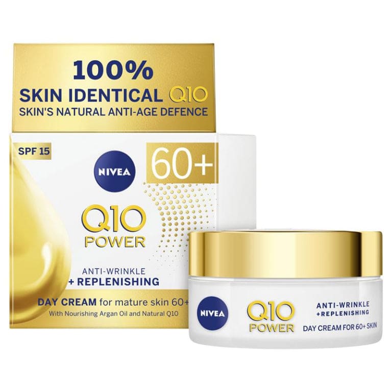 NIVEA Q10 Power Mature Face Moisturiser Cream SPF15 50ml front image on Livehealthy HK imported from Australia