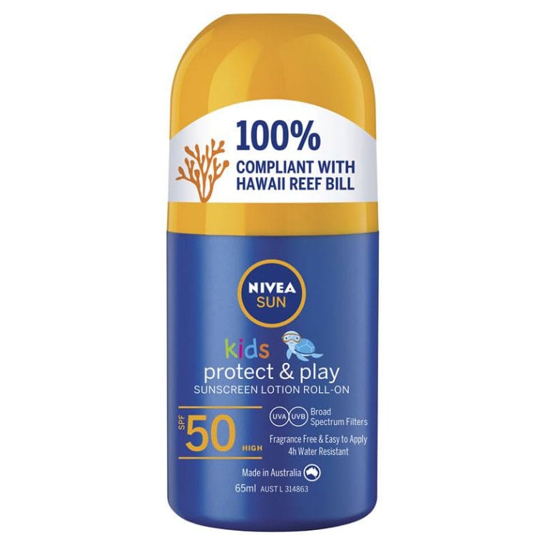 NIVEA Sun Kids Protect & Play SPF50 Sunscreen Roll On 65ml front image on Livehealthy HK imported from Australia