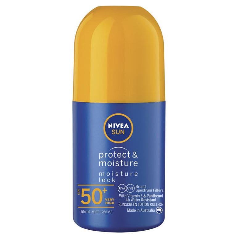 NIVEA Sun Protect & Moisture SPF50+ Sunscreen Roll On 65ml front image on Livehealthy HK imported from Australia