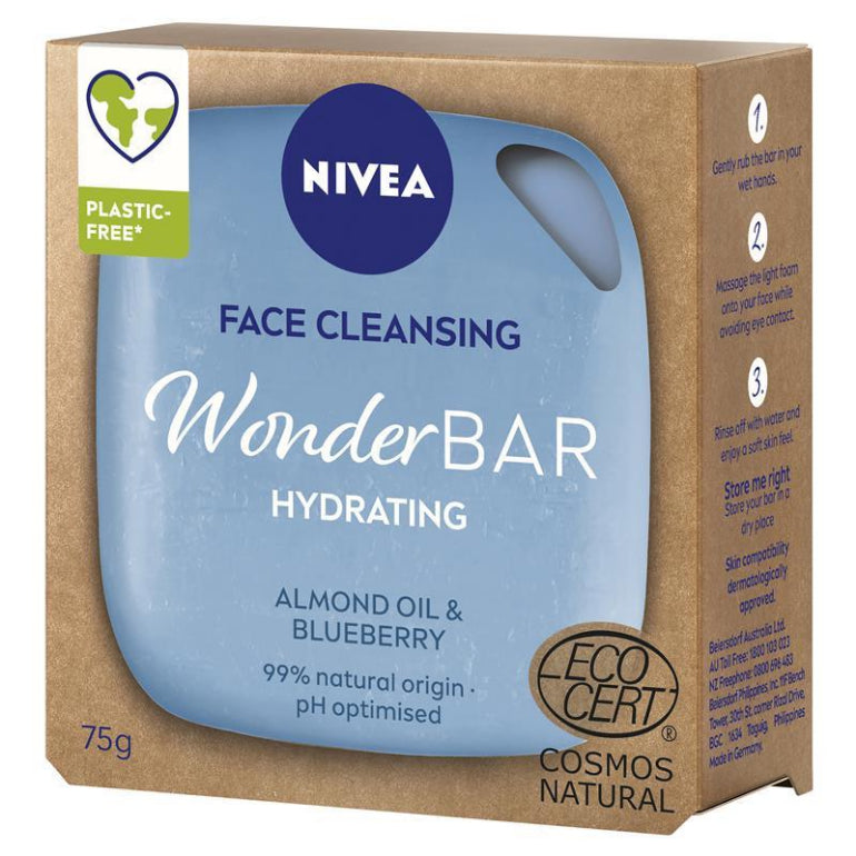 NIVEA Wonderbar Hydrating Face Wash Cleanser 75g front image on Livehealthy HK imported from Australia