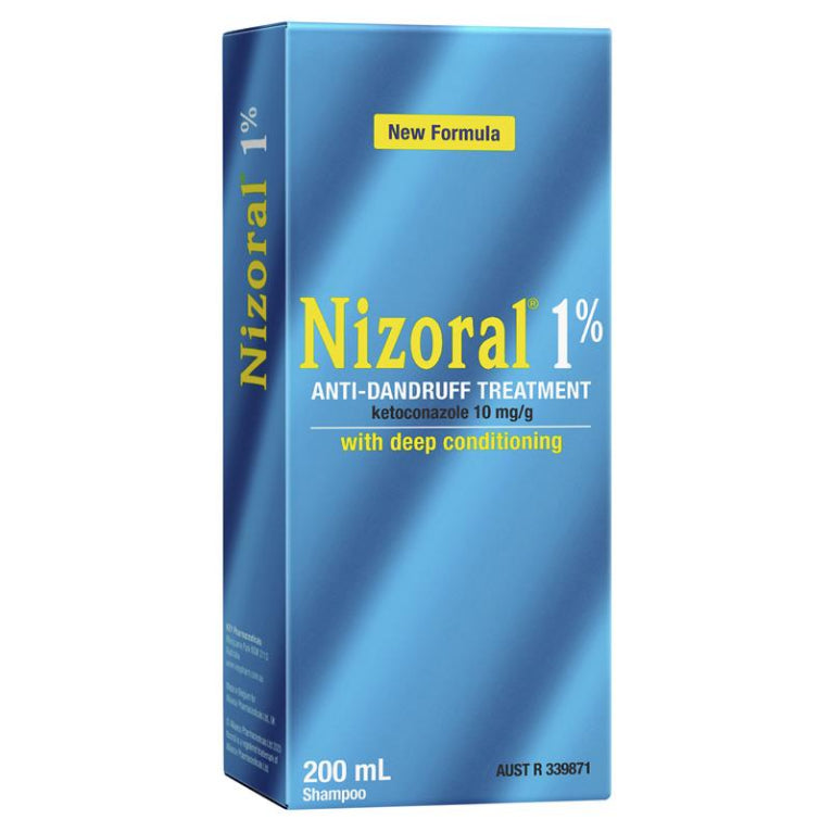 Nizoral 1% Anti-Dandruff Treatment 200ml front image on Livehealthy HK imported from Australia