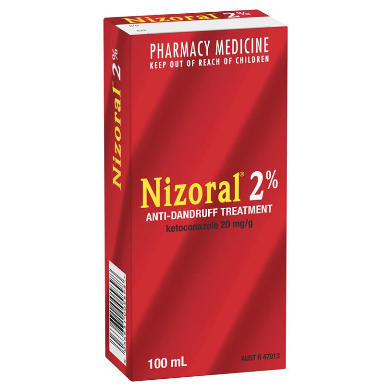 Nizoral Anti-Dandruff Shampoo 2% 100mL front image on Livehealthy HK imported from Australia