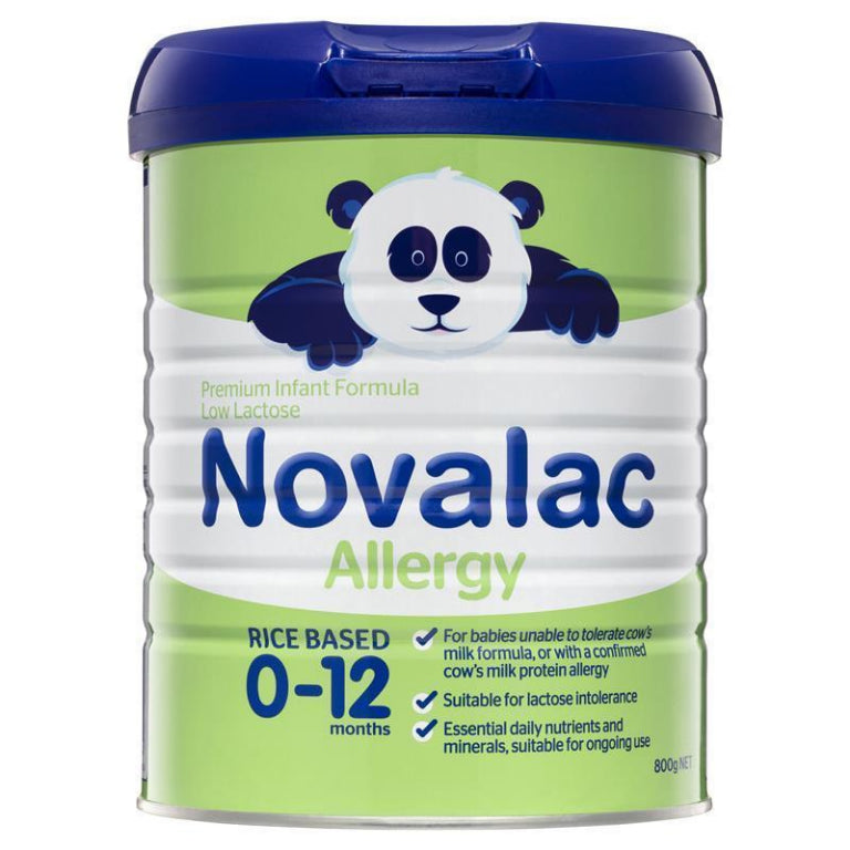 Novalac Allergy Premium Infant Formula 800g front image on Livehealthy HK imported from Australia