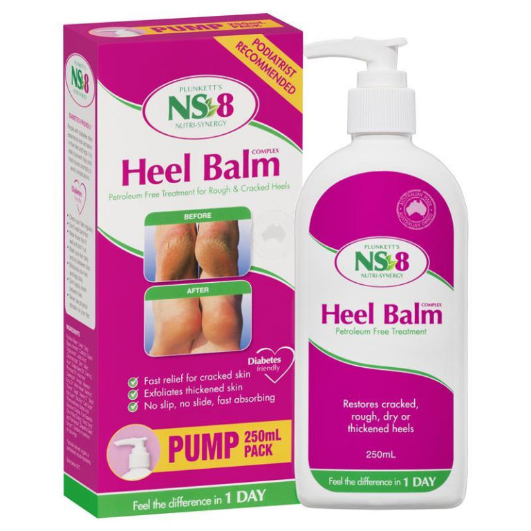 NS 8 Heel Balm Complex 250mL front image on Livehealthy HK imported from Australia