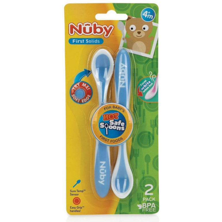 Nuby Hot Safe Spoons 2 Pack front image on Livehealthy HK imported from Australia