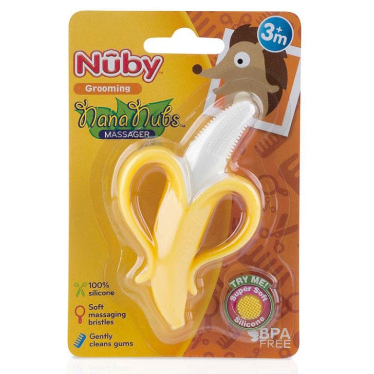 Nuby Nana Nubs Massaging Toothbrush front image on Livehealthy HK imported from Australia
