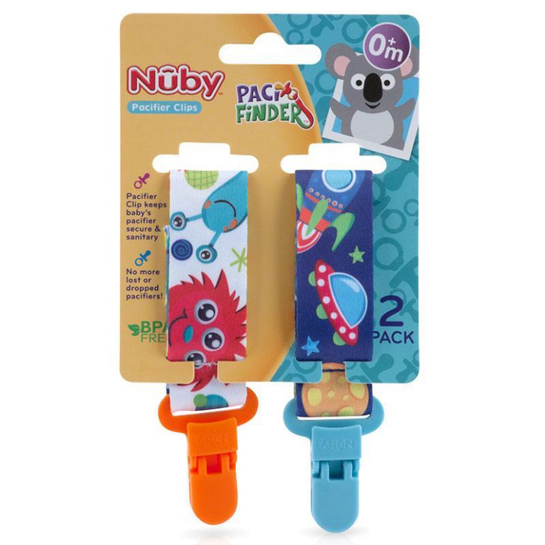 Nuby Pacifinder Clip 2 Pack front image on Livehealthy HK imported from Australia