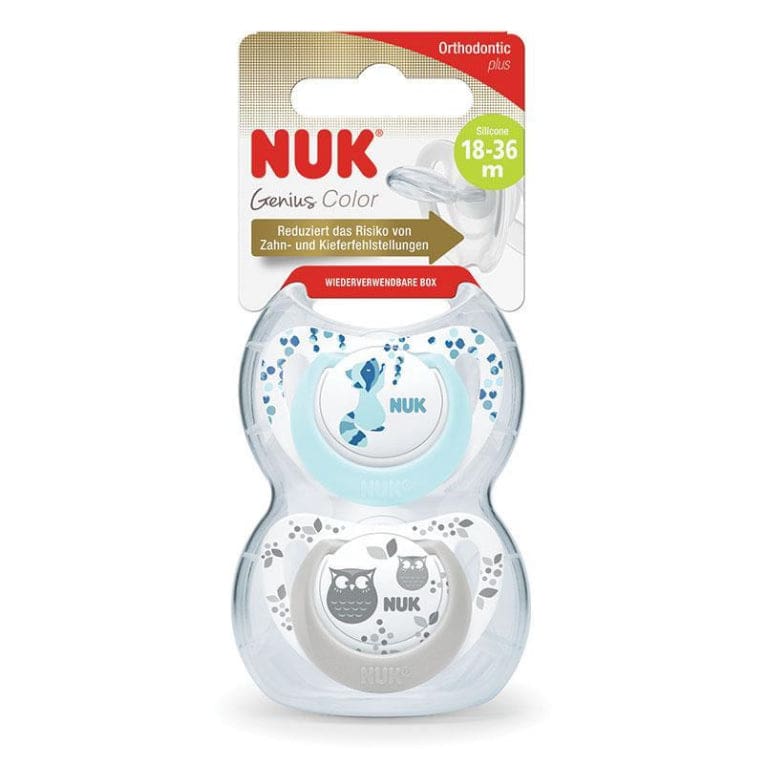 Nuk Genius Soother 18-36 Months 2 Pack front image on Livehealthy HK imported from Australia